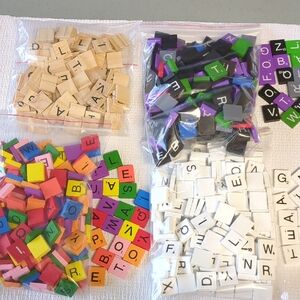 💞Colorful Alphabet Scrabble Tiles for Crafts